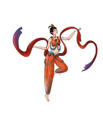 新国风敦煌人物