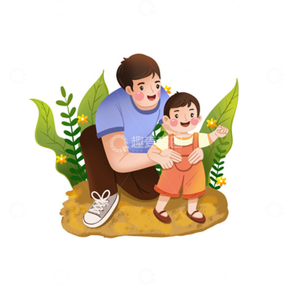 源文件下载【趣麦麦图】父亲节父子时光