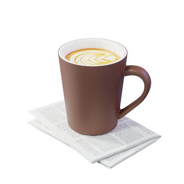 3D立体咖啡杯马克杯下午茶