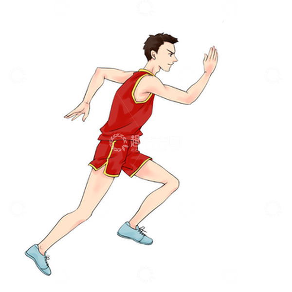 源文件下载【趣麦麦图】-卡通手绘运动跑步赛跑