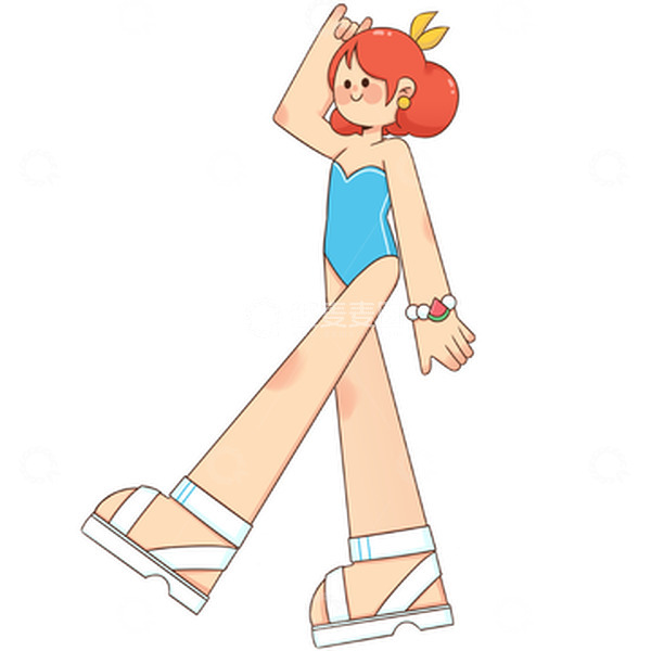 夏天夏季夏至女孩