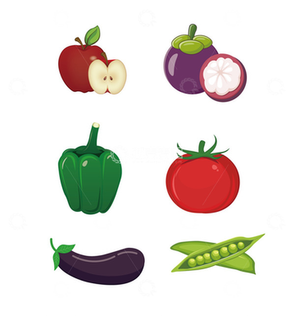 源文件下载【趣麦麦图】手绘矢量蔬果素材