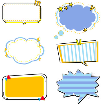 卡通可爱线条边框