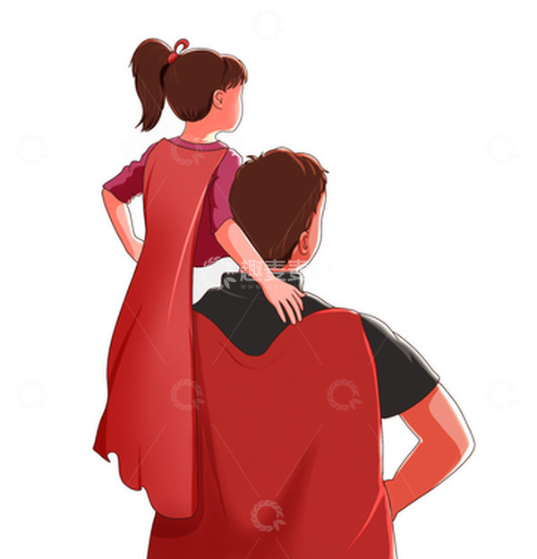 源文件下载【趣麦麦图】父亲节父女人物