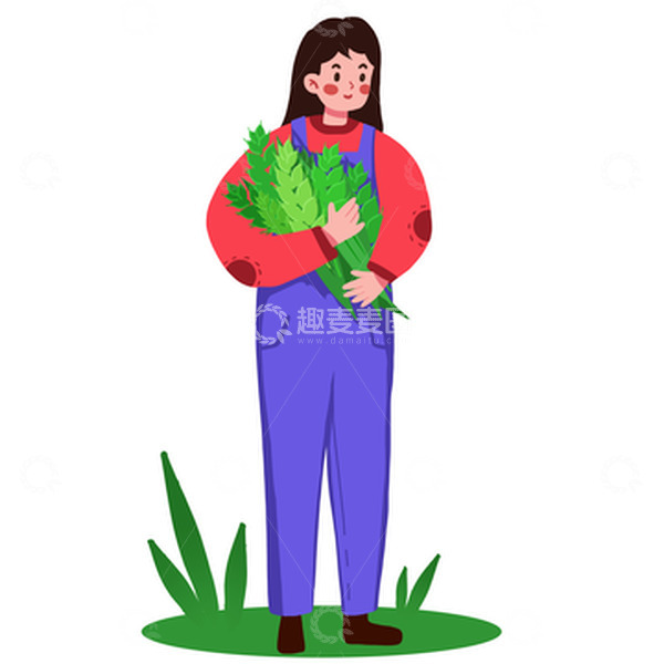 源文件下载【趣麦麦图】-夏天夏季夏日女孩