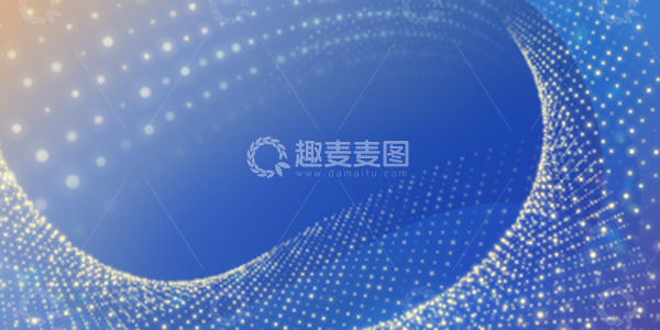 蓝色粒子科技感背景