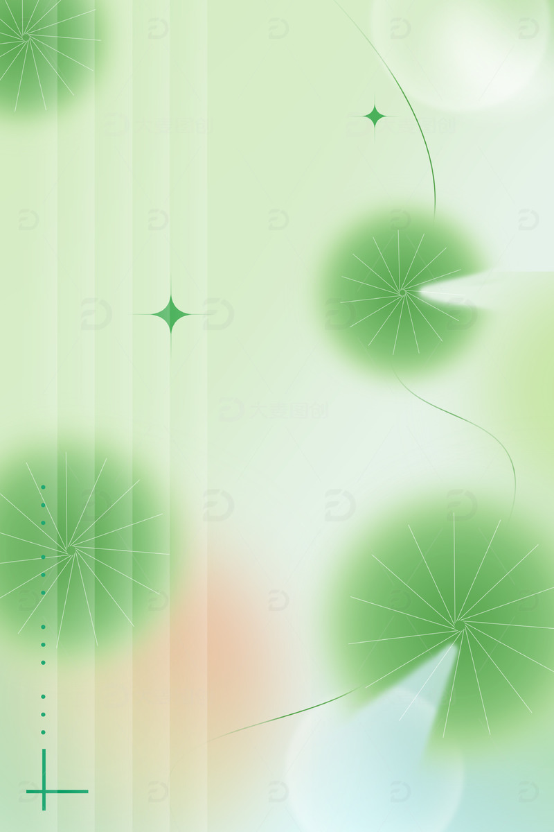 源文件下载【趣麦麦图】弥散渐变夏至小暑海报背景