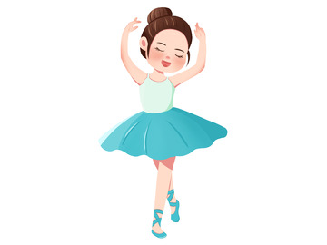 跳芭蕾舞的小女孩