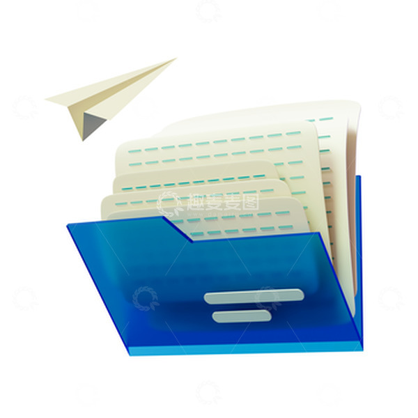 源文件下载【趣麦麦图】-3D计算机互联网电脑文件夹信息图标元素