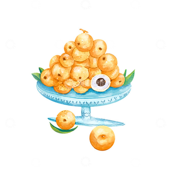 源文件下载【趣麦麦图】手绘新鲜龙眼