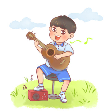学生放假暑假兴趣班音乐吉他唱歌