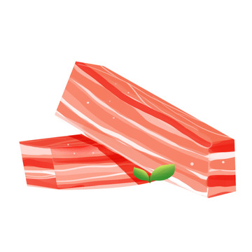 新鲜五花肉猪肉元素