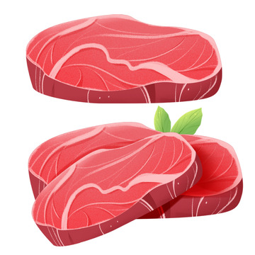 新鲜食物猪肉食物元素