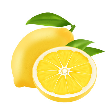 手绘新鲜柠檬