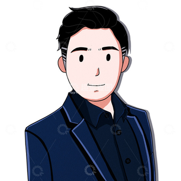 源文件下载【趣麦麦图】短发男生头像卡通手绘人物插画