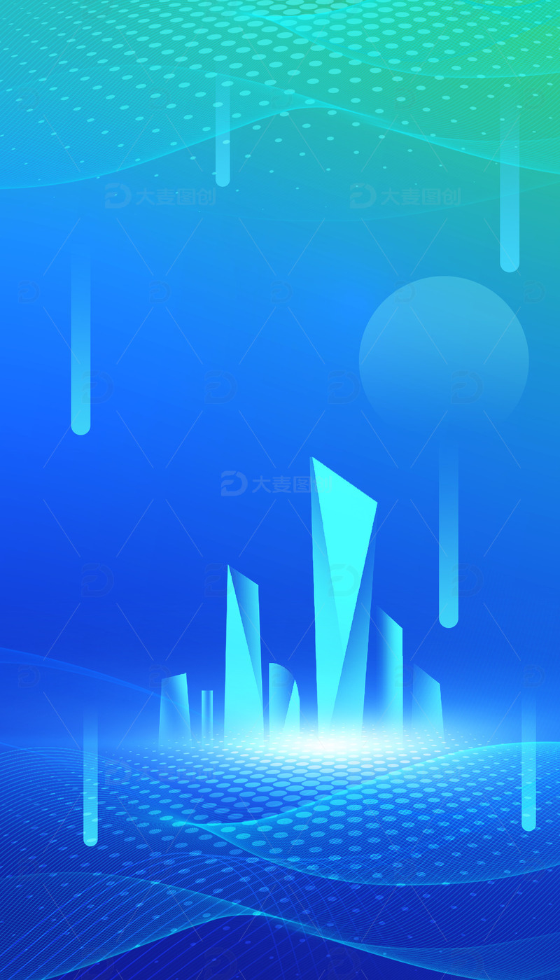 源文件下载【趣麦麦图】-新能源城市背景