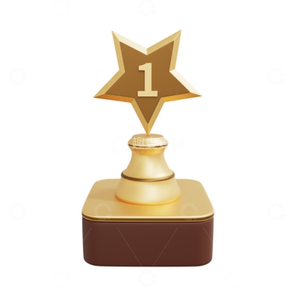 源文件下载【趣麦麦图】3D精英冠军奖杯