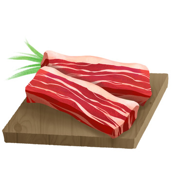 新鲜五花肉食材鲜生肉猪肉肉食物素材