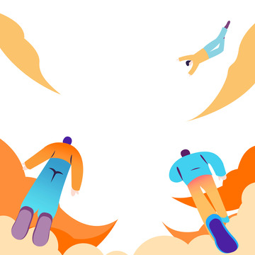 追梦人努力奔跑人