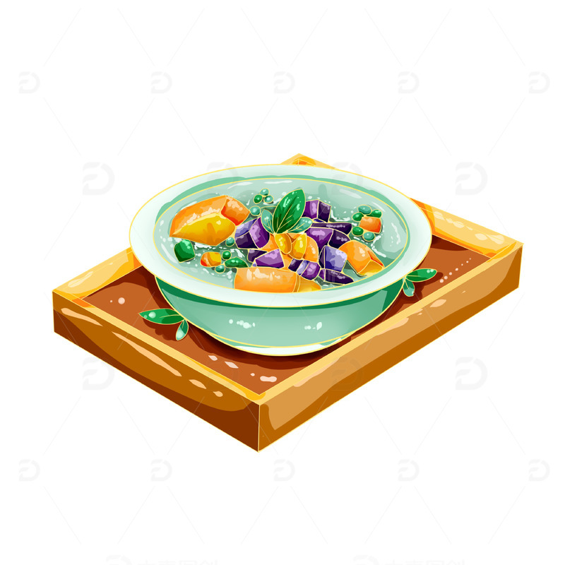 源文件下载【趣麦麦图】手绘夏季甜品烧仙草手绘元素