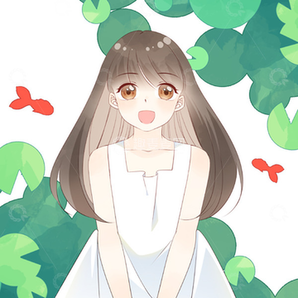 夏天夏季小暑女孩