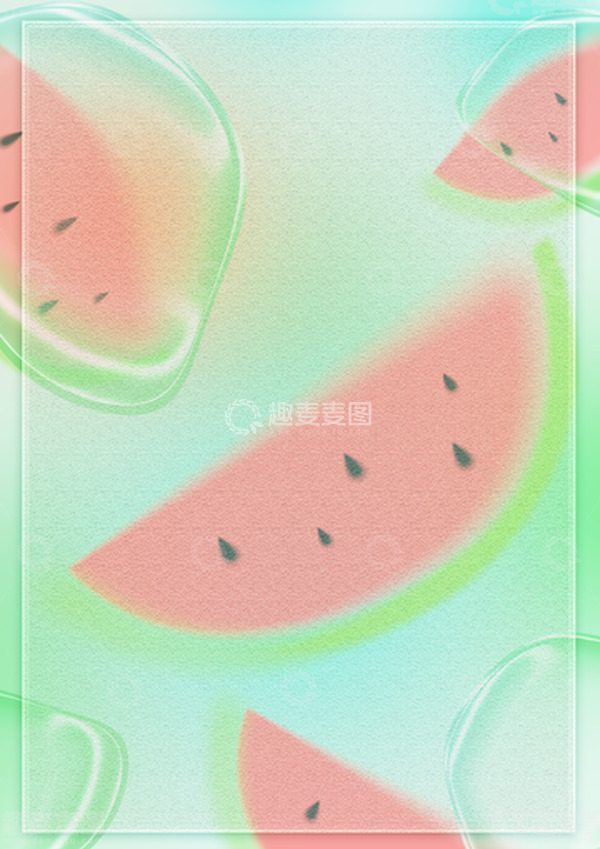 源文件下载【趣麦麦图】大暑海报背景