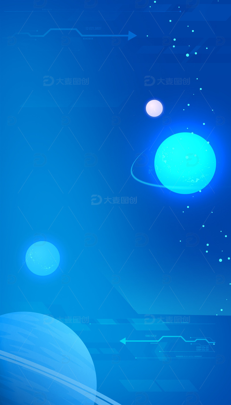 源文件下载【趣麦麦图】新能源科技蓝色背景