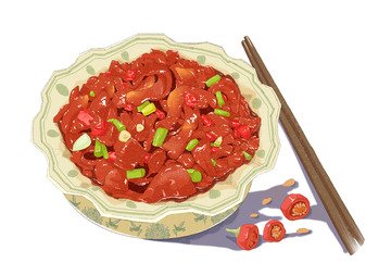 爆炒牛肉插图美食
