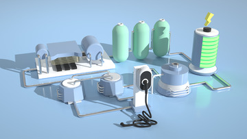 3D立体化工新能源充电桩