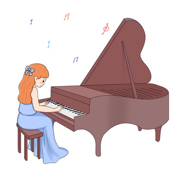 暑假兴趣班弹钢琴音乐课