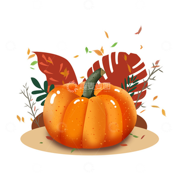 源文件下载【趣麦麦图】手绘秋天南瓜