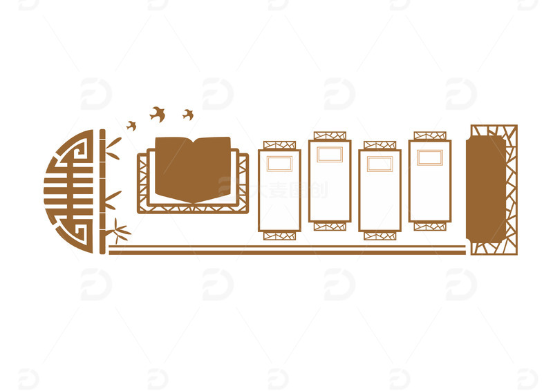 校园文化墙走廊设计