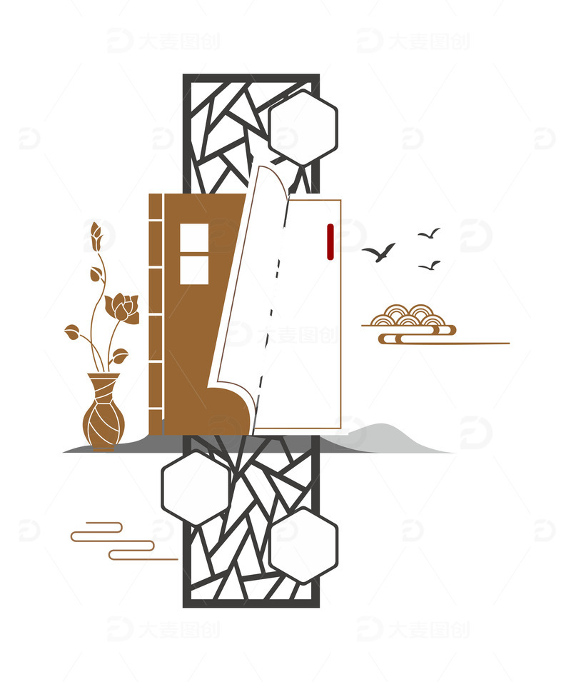 校园办公室文化墙设计