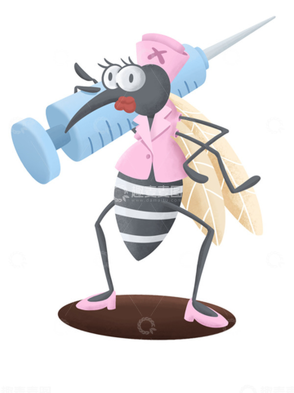 源文件下载【趣麦麦图】蚊护士来打针啦