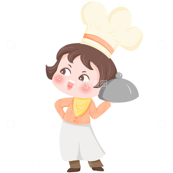 源文件下载【趣麦麦图】卡通可爱厨师小孩人物