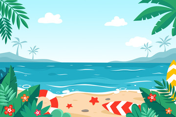 多巴胺夏日海滩