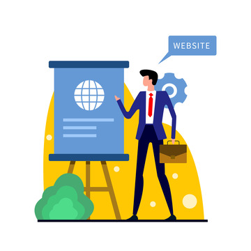 网络小程序插画