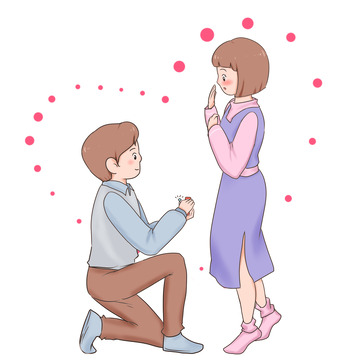 节日情人节浪漫情侣告白求婚