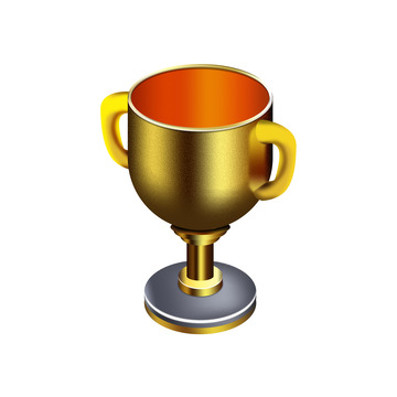 金色奖杯冠军奖牌奖品