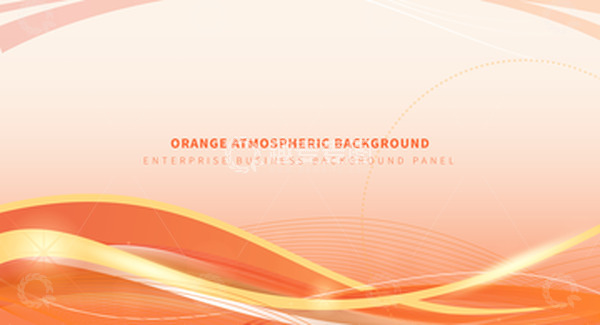 源文件下载【趣麦麦图】-橙色简约商务光效线条装饰背景