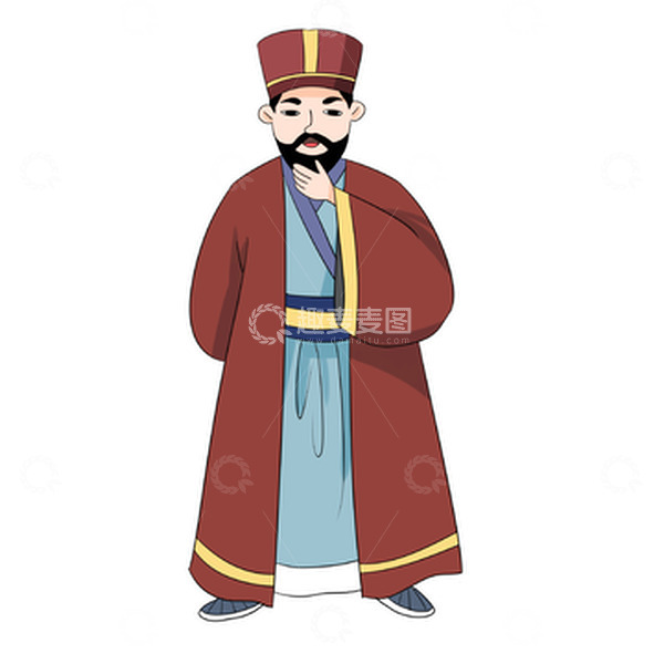 源文件下载【趣麦麦图】小商贩小商人古代小贩