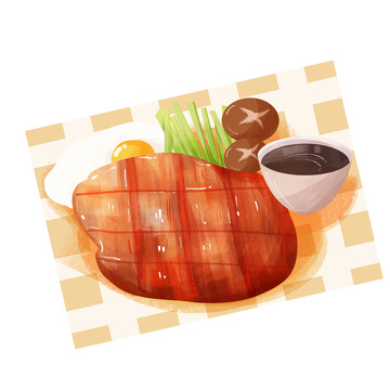 简约美食西餐牛排