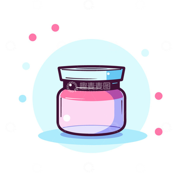 源文件下载【趣麦麦图】化妆品美容化妆品罐子