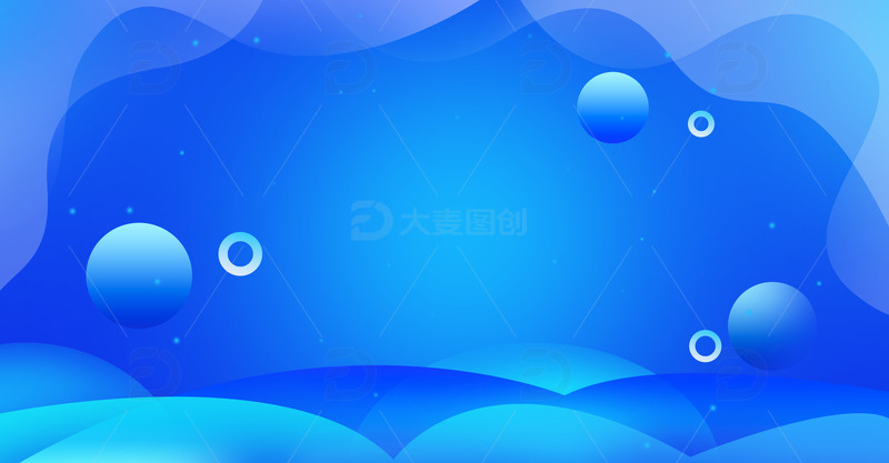 源文件下载【趣麦麦图】蓝色科技大气简约原创背景