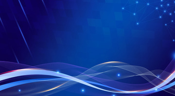 蓝色动感线条科技互联网展会背景展板