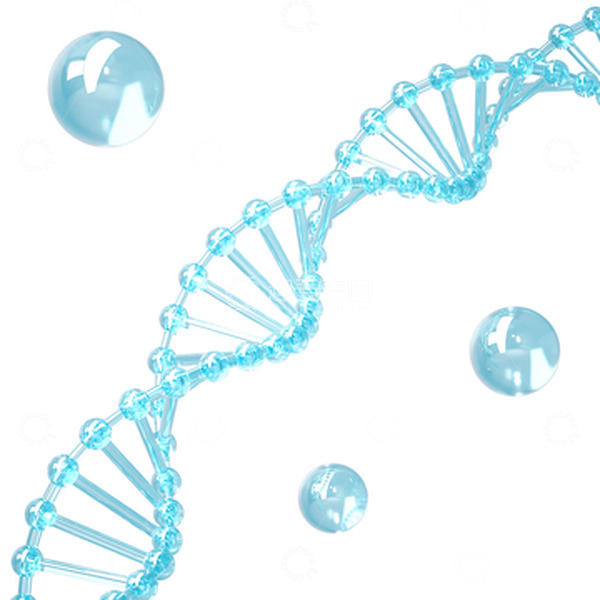 源文件下载【趣麦麦图】基因链细胞结构美容精华3d立体