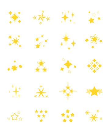 发光星星装饰图标