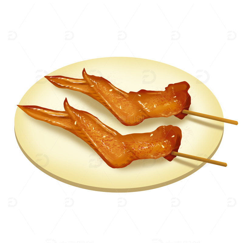 源文件下载【趣麦麦图】烧烤鸡翅膀烤全翅