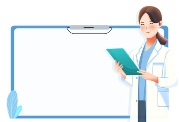 医疗边框医生元素