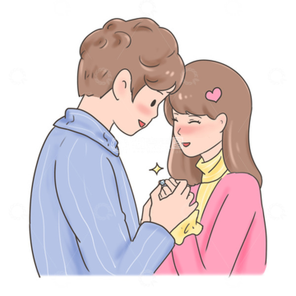 源文件下载【趣麦麦图】七夕情人节恋人浪漫告白求婚